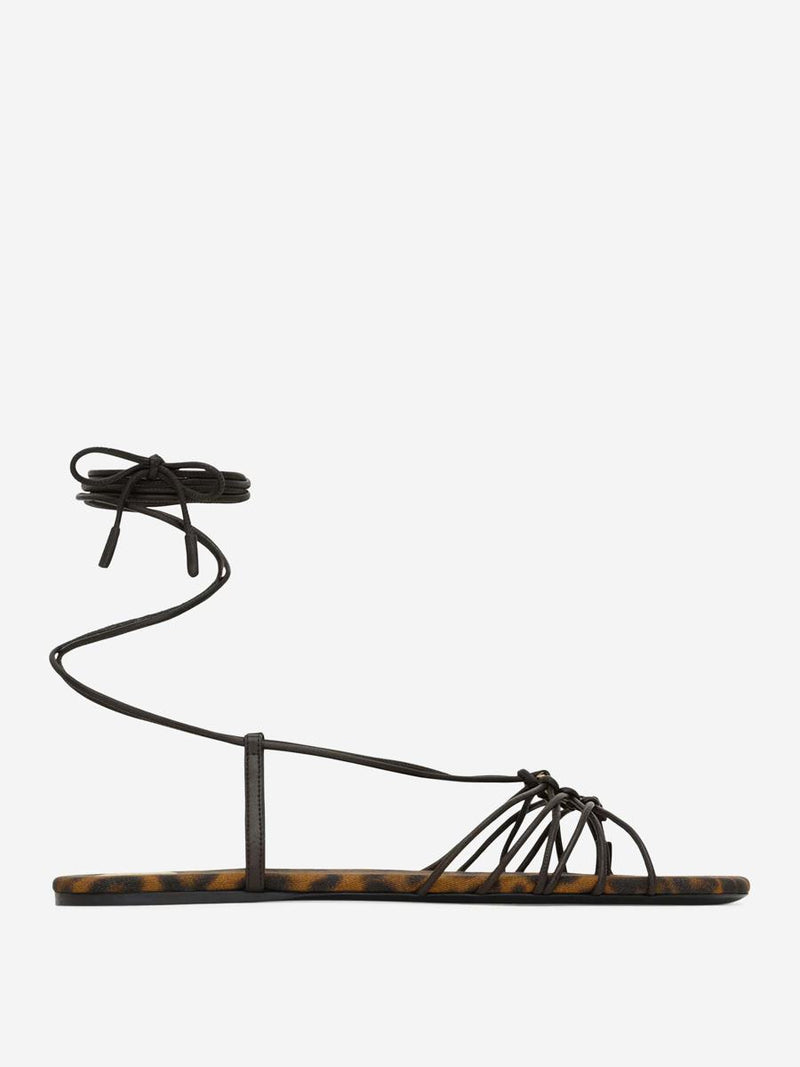 Saint Laurent Babylone Leather Sandals