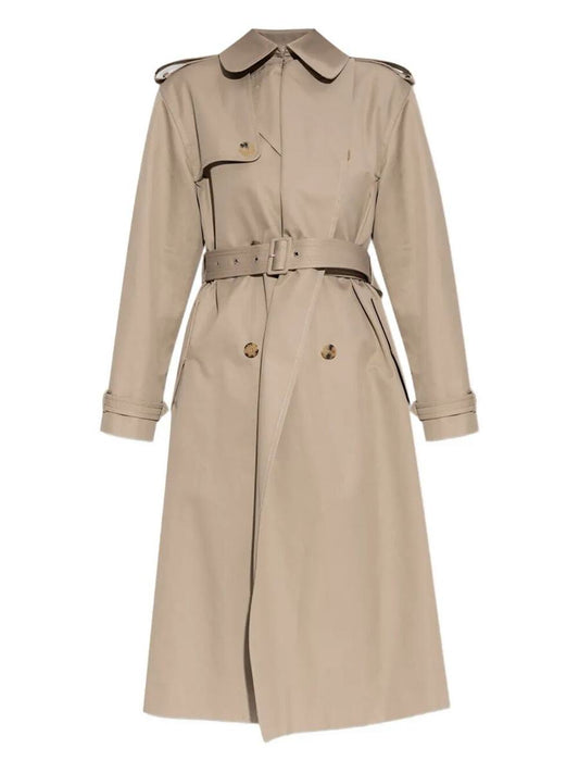 Alexander McQueen Double-Breasted Trench Coat Clothing
