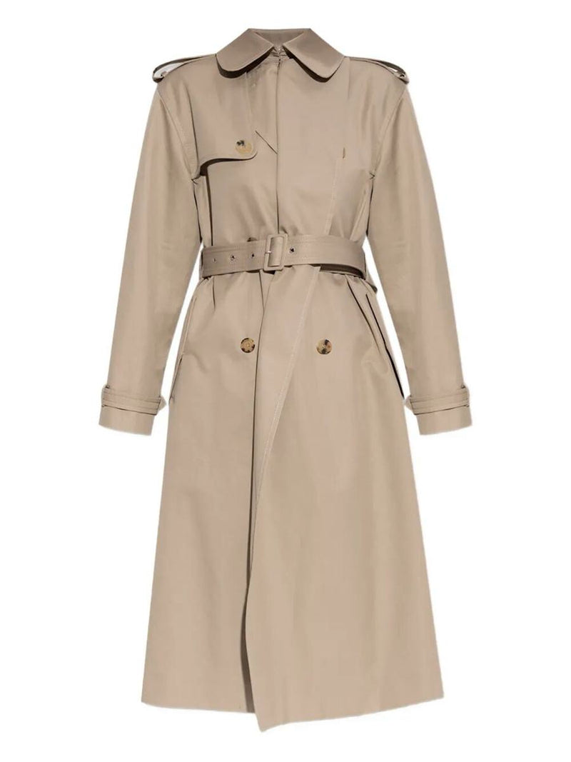 Alexander McQueen Double-Breasted Trench Coat Clothing