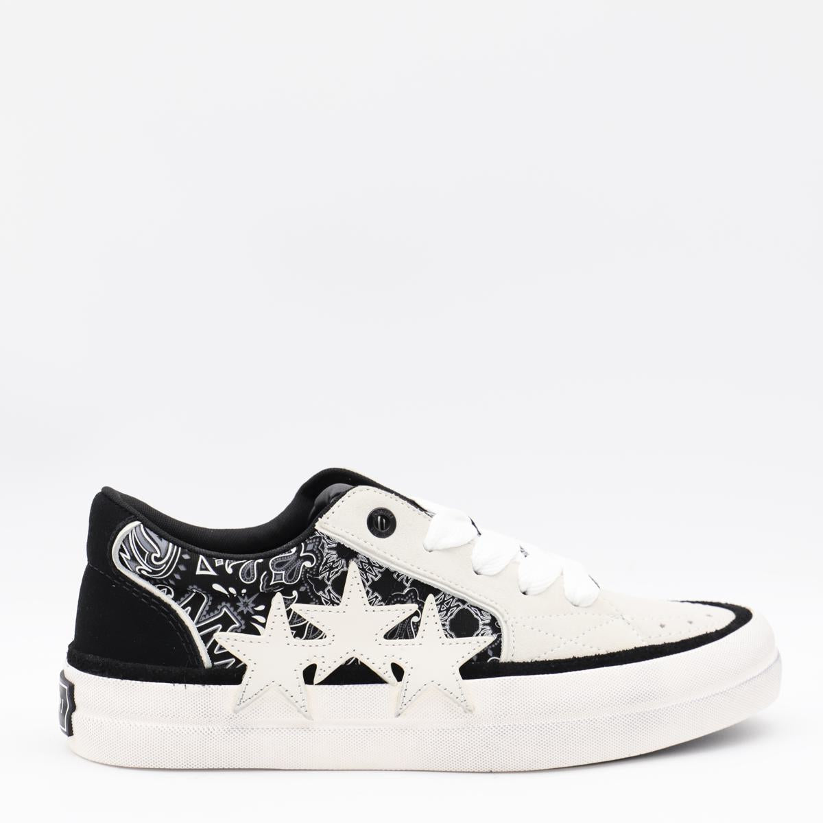 Amiri Black And White Bandana Sneakers