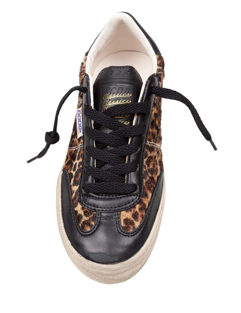 Golden Goose Ponyskin Sneakers With Leopard Print