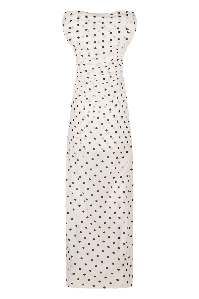 Jacquemus Rita Polka Dot Print Long Dress