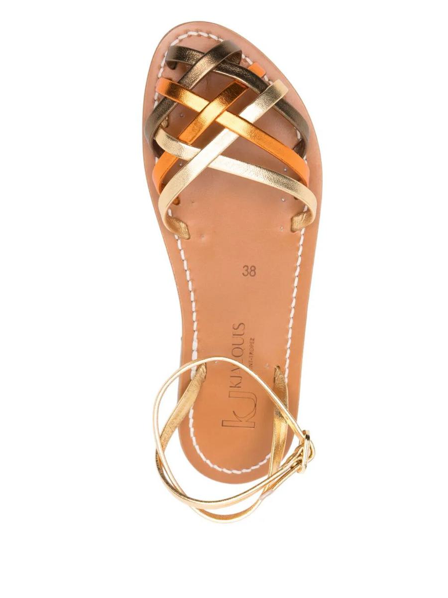 K.Jacques Demetria Metallic Sandals Shoes