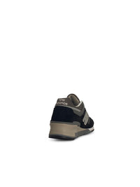 New Balance '997' Black Suede Blend Sneakers