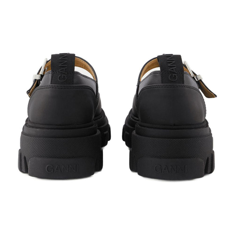 Ganni Cleated Mary Jane Loafers
