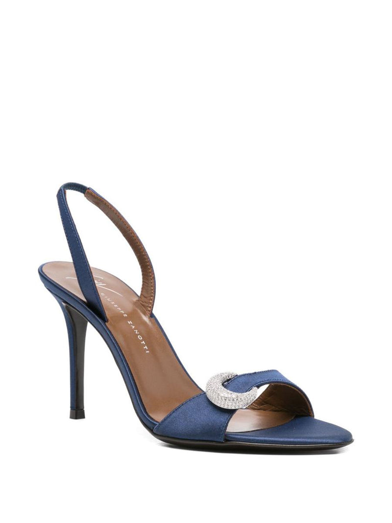 Giuseppe Zanotti Clandestino Satin Heel Sandals