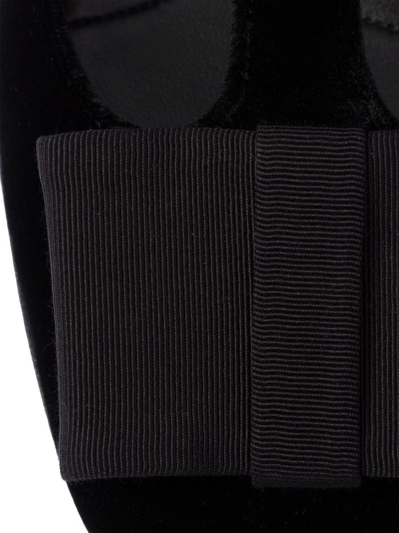 Prada 35Mm Bow Velvet Pumps