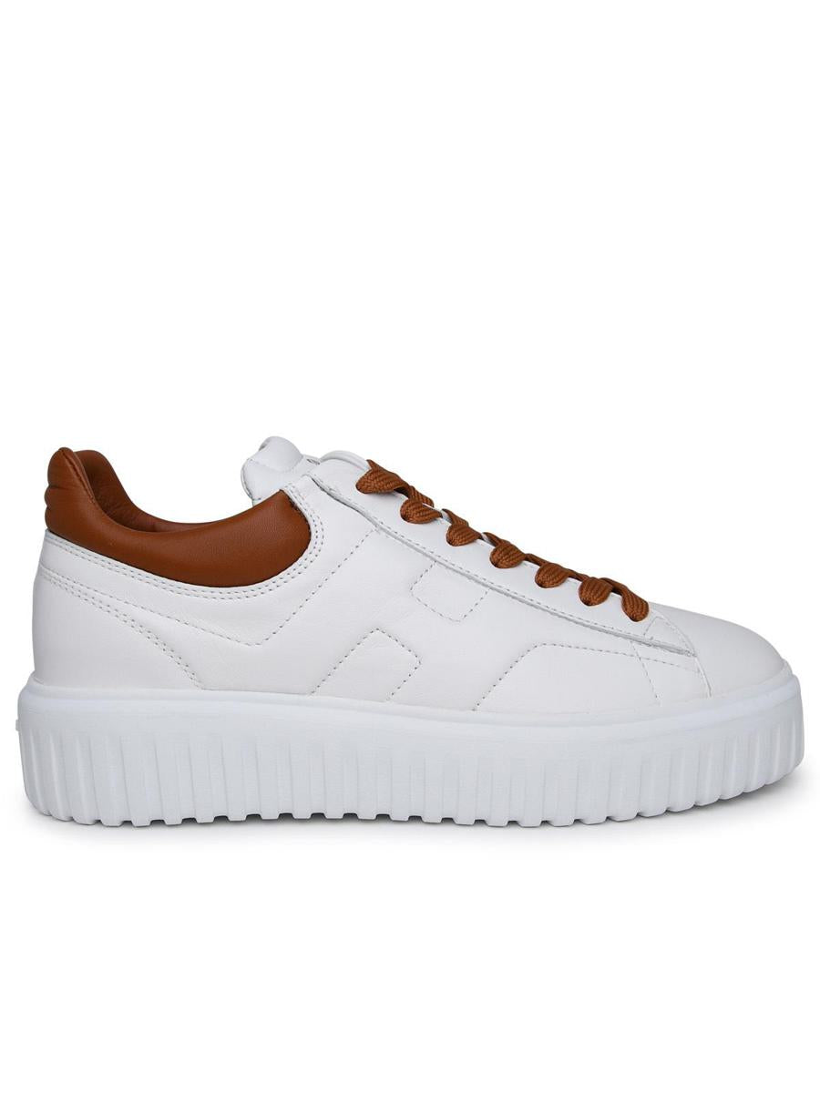 Hogan White Leather Sneakers