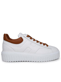 Hogan White Leather Sneakers