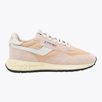 Autry Beige Leather Reelwind Sneakers