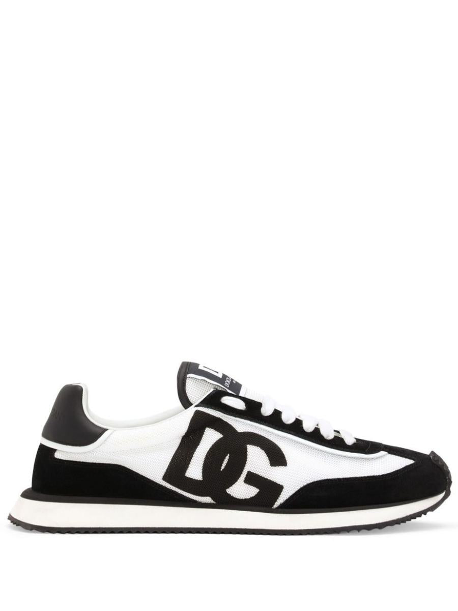 Dolce & Gabbana Suede And Mesh Dg Cushion Sneakers Shoes