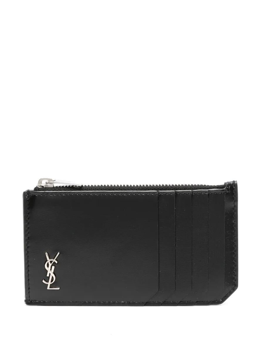 Saint Laurent Monogram-Plaque Cardholder