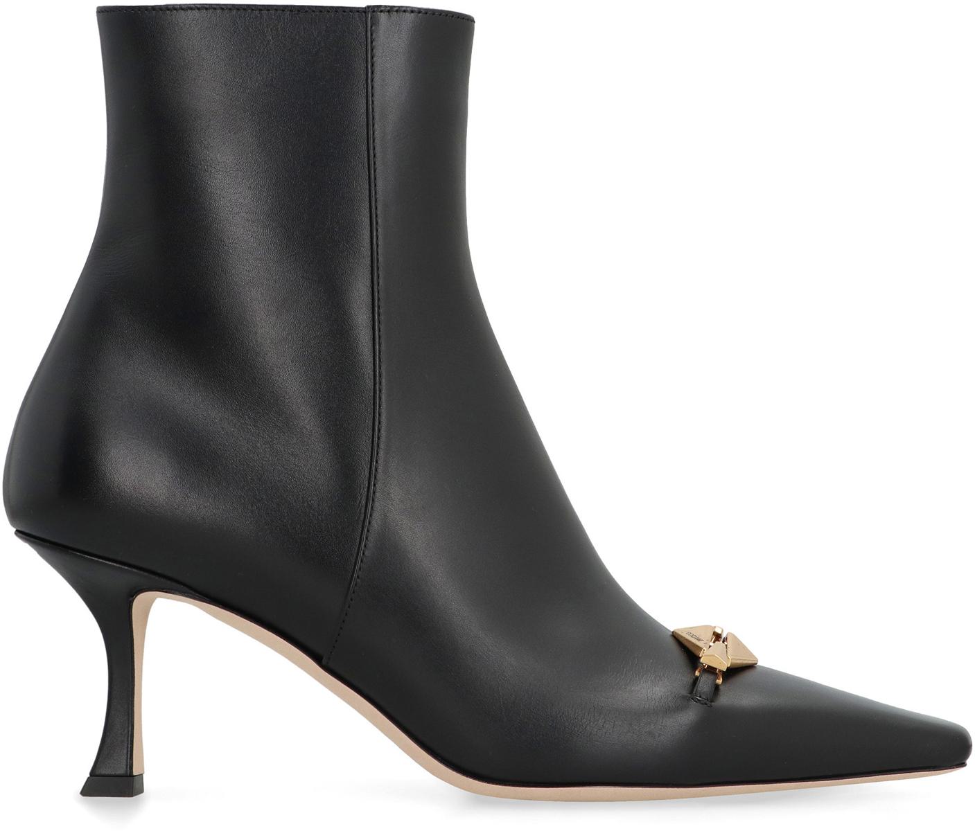 Jimmy Choo Ryker Leather Ankle Boots