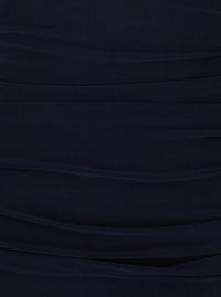 Sleeveless V Neck Shirred Waist Jumpsuit