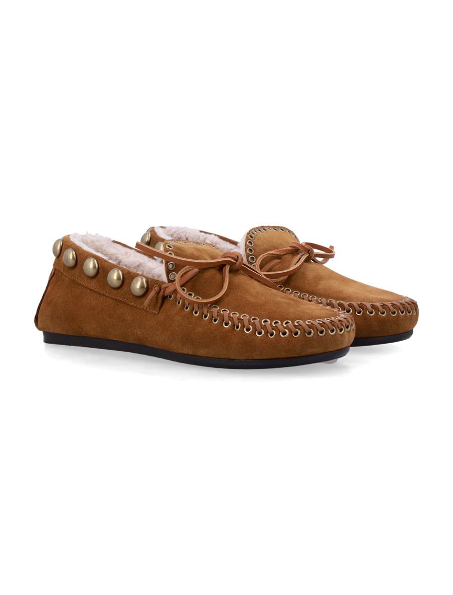 Isabel Marant Fitza Shearling Suede Loafers