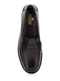 'Dan' Bordeaux Pull-On Loafers In Leather Woman