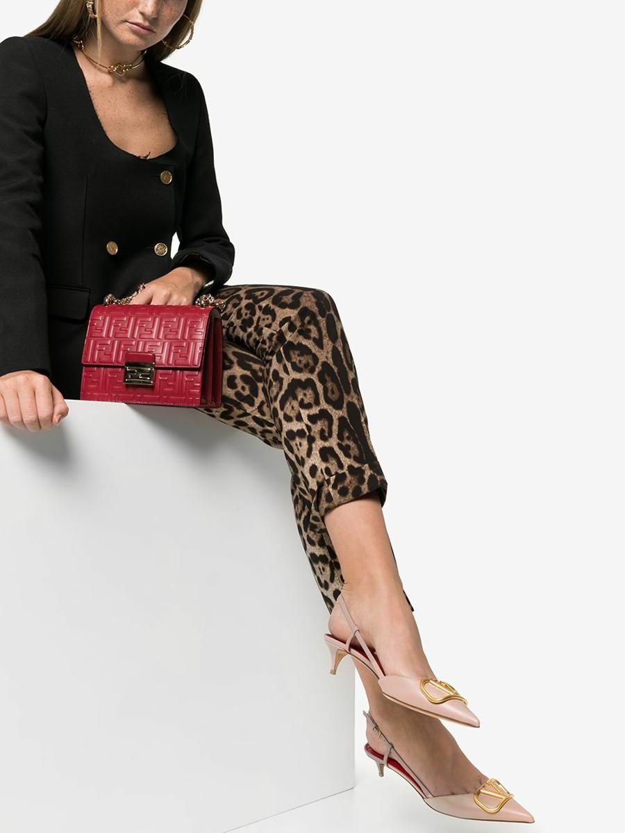 Valentino Garavani Vlogo Signature Leather Slingback Pumps