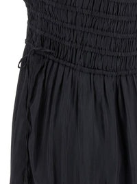 Ganni 'Black Smock Tie' Dress