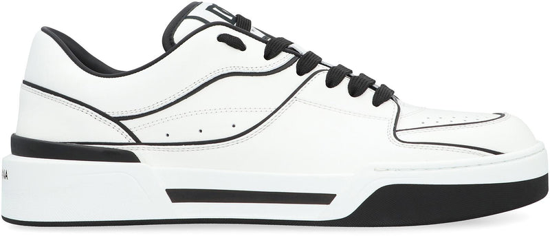 Dolce & Gabbana New Roma Leather Low-Top Sneakers
