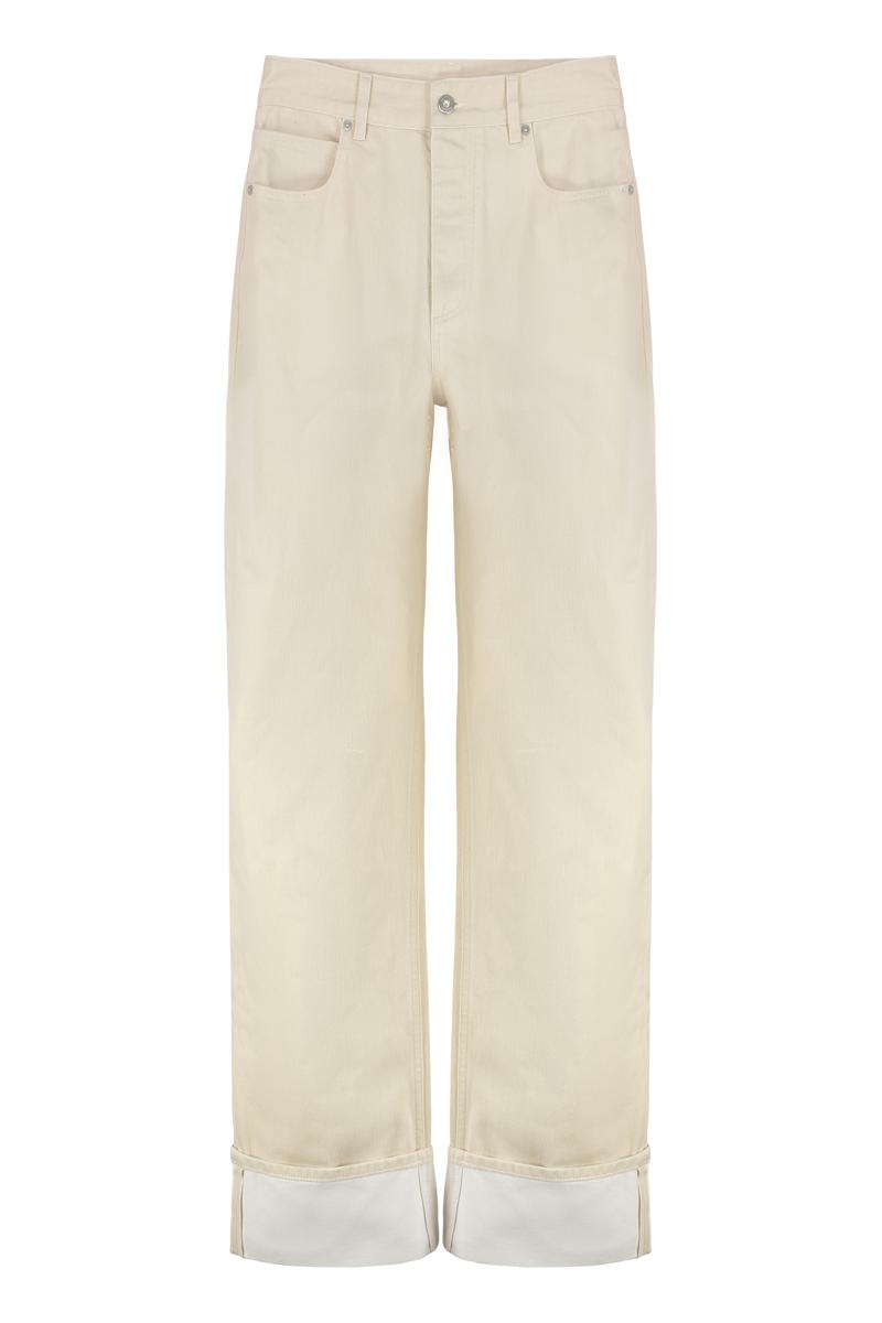 Bottega Veneta Wide Leg Jeans With Cuffs
