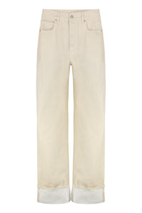Bottega Veneta Wide Leg Jeans With Cuffs