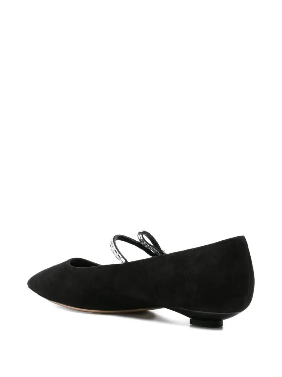 Casadei "Mini Blade" Melody Suede Starway Ballet Shoes T.020