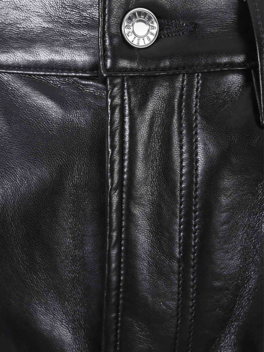 Agolde Straight Leather Pants