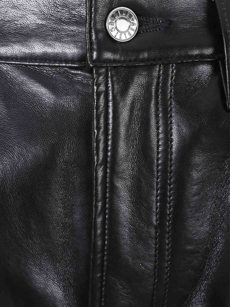 Agolde Straight Leather Pants