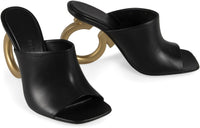 Salvatore Ferragamo Astro Leather Mules