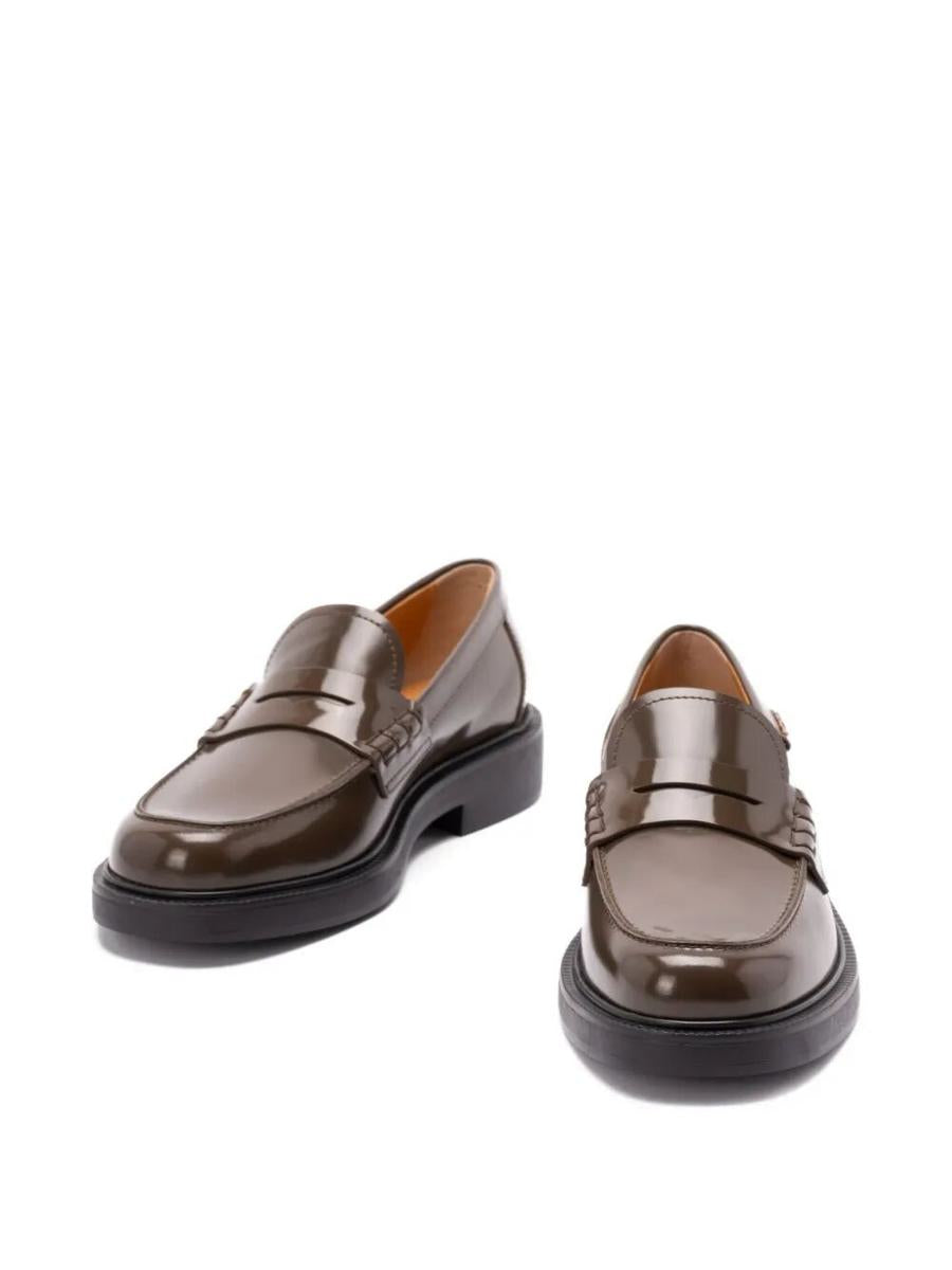Tod'S Shaded Finishing Leather Penny Loafers Shoes