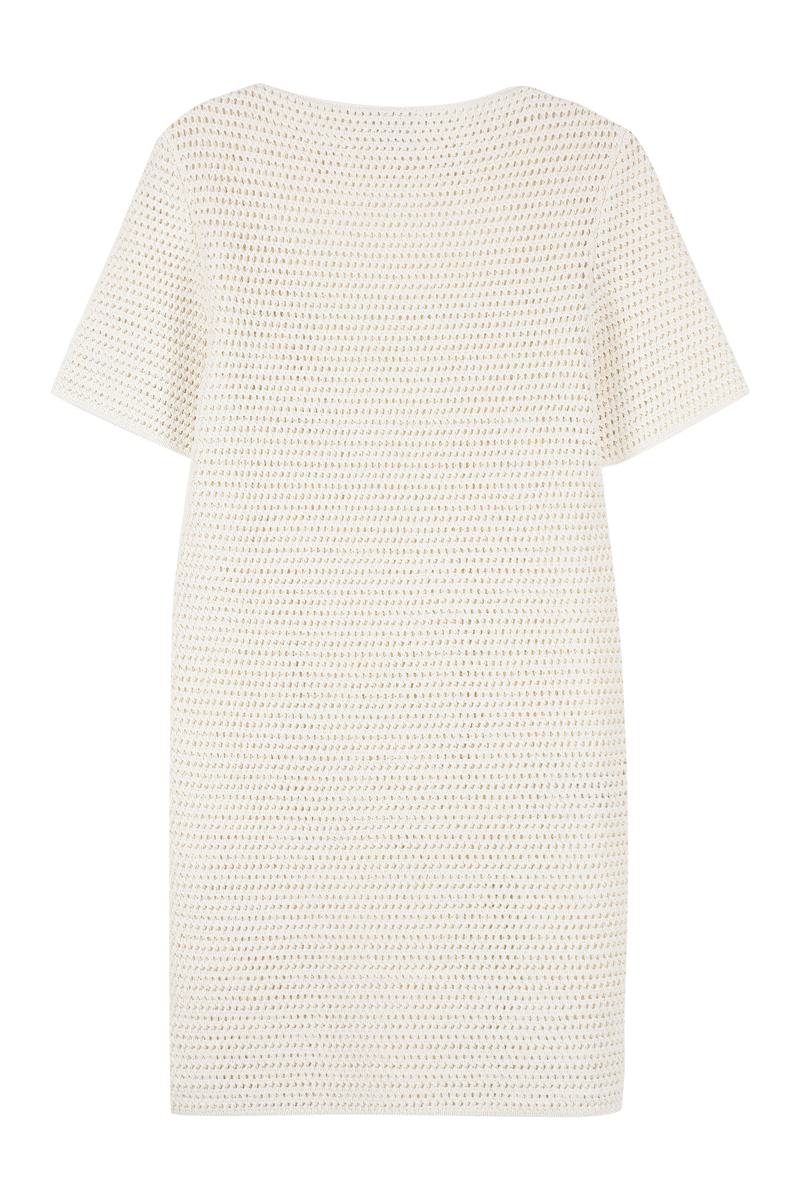 Bottega Veneta Lace-Effect Knitted Dress