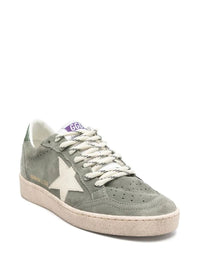 Golden Goose Ballstar Suede Upper Toe And Spur Leather Star And Heel
