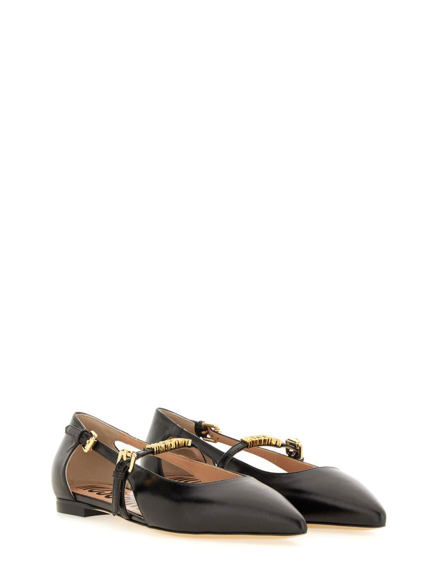 Moschino Leather Ballerina
