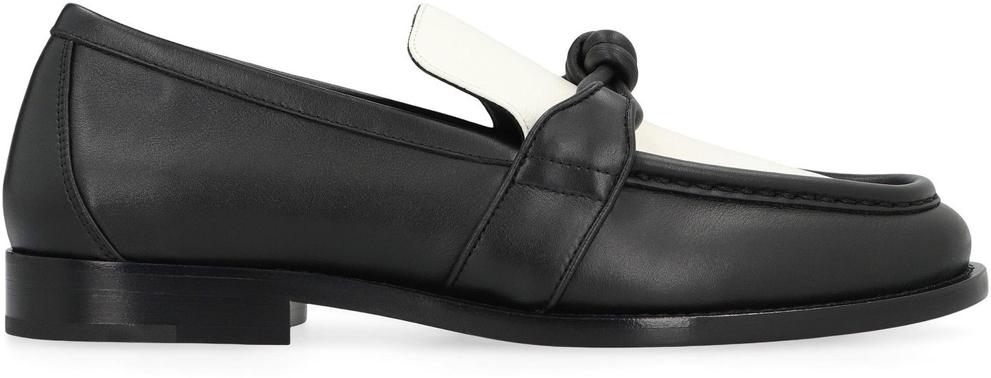 Bottega Veneta Astaire Leather Loafers