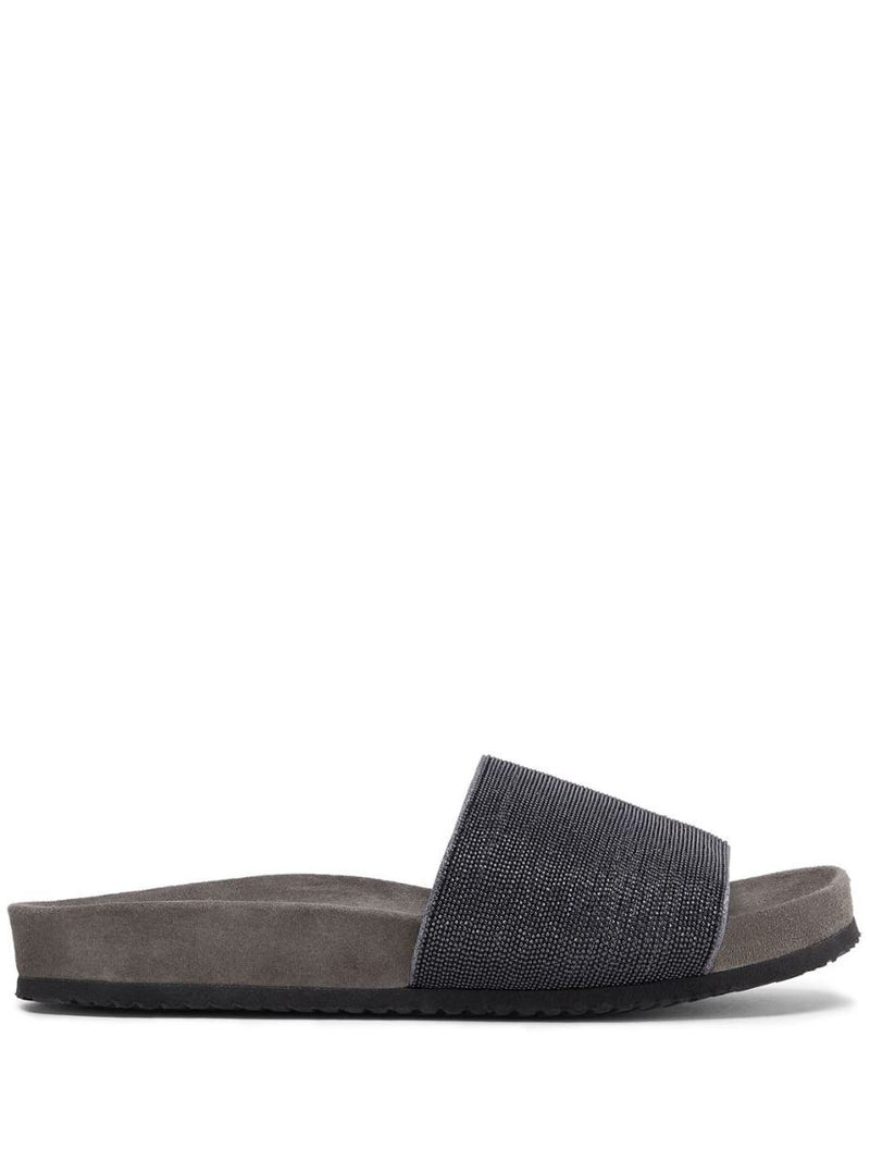 Brunello Cucinelli Classic One Belt Slippers Shoes