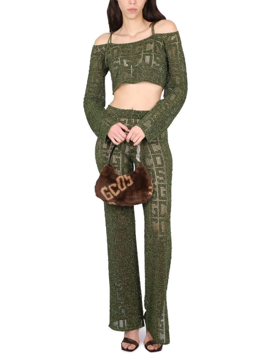 Gcds Monogram Macrame Top