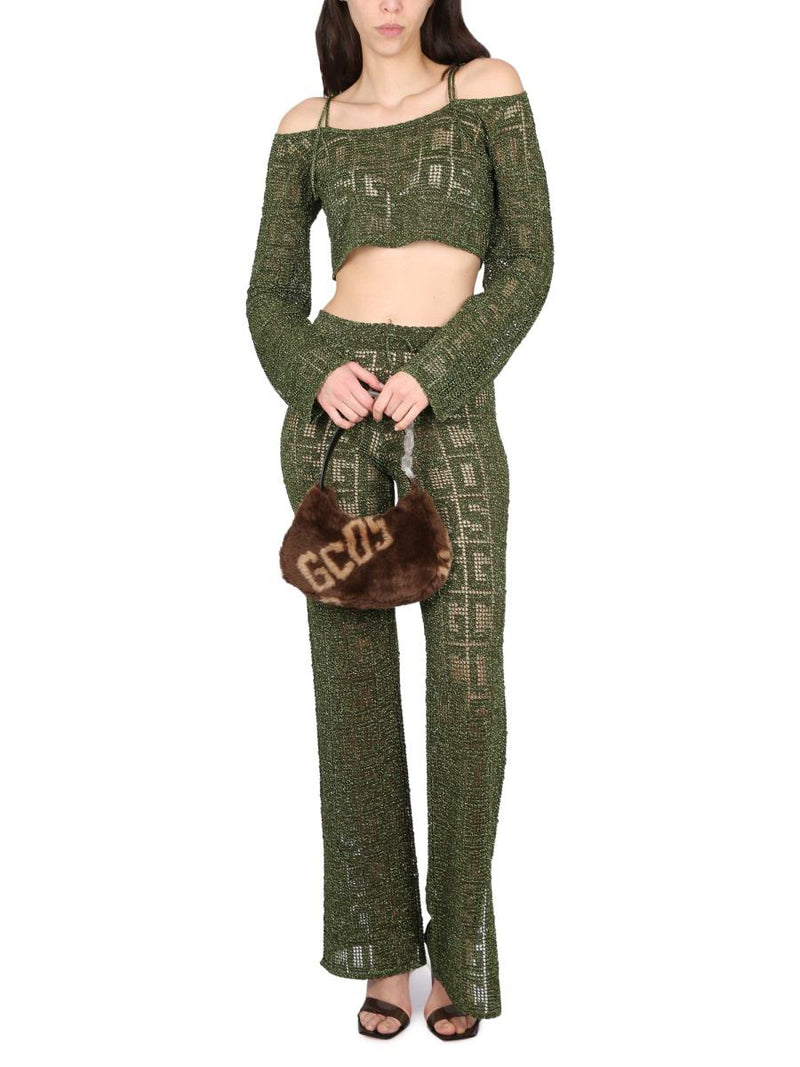 Gcds Monogram Macrame Top