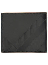 Burberry Embossed Check Wallet