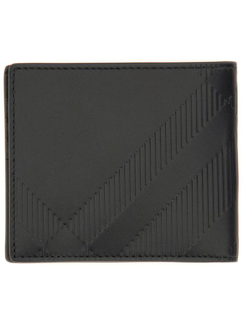 Burberry Embossed Check Wallet