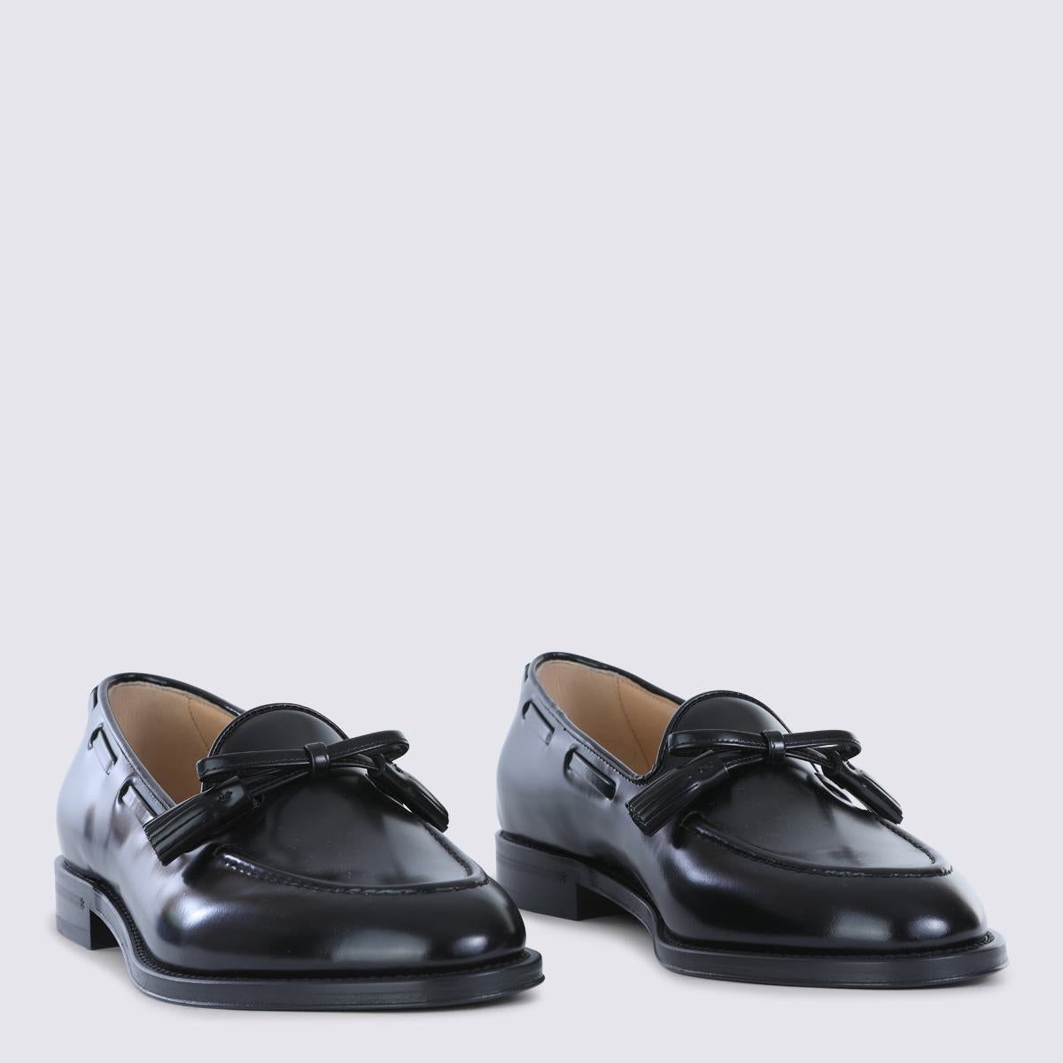 Valentino Garavani Black Leather Loafers