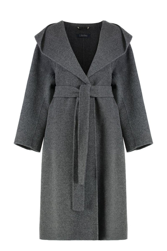 'S Max Mara Coat With Hood Made Of Wool And Cashmere