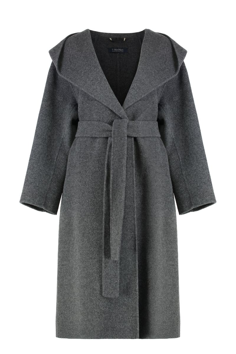 'S Max Mara Coat With Hood Made Of Wool And Cashmere