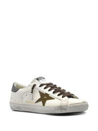 Golden Goose 'Super-Star' Sneakers In White And Grey