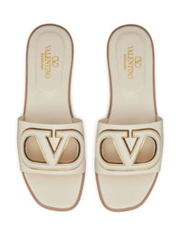 Valentino Garavani Vlogo Cut-Out Leather Sandals