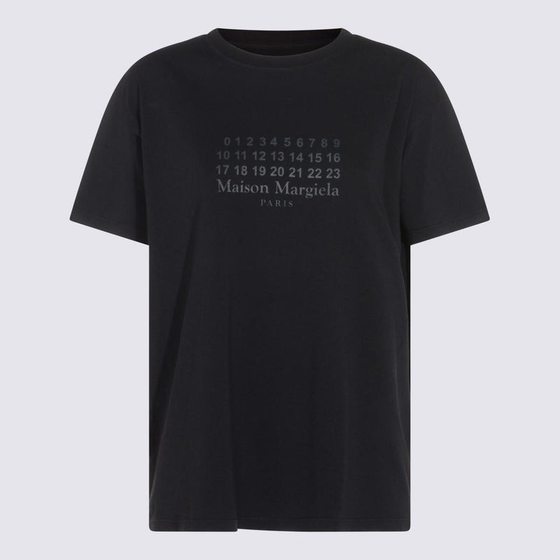 Maison Margiela Black Cotton T-Shirt