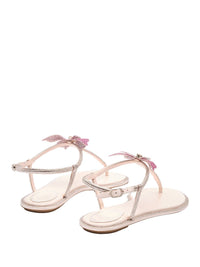 René Caovilla Fairy Pink Flat Sandal 10 Shoes