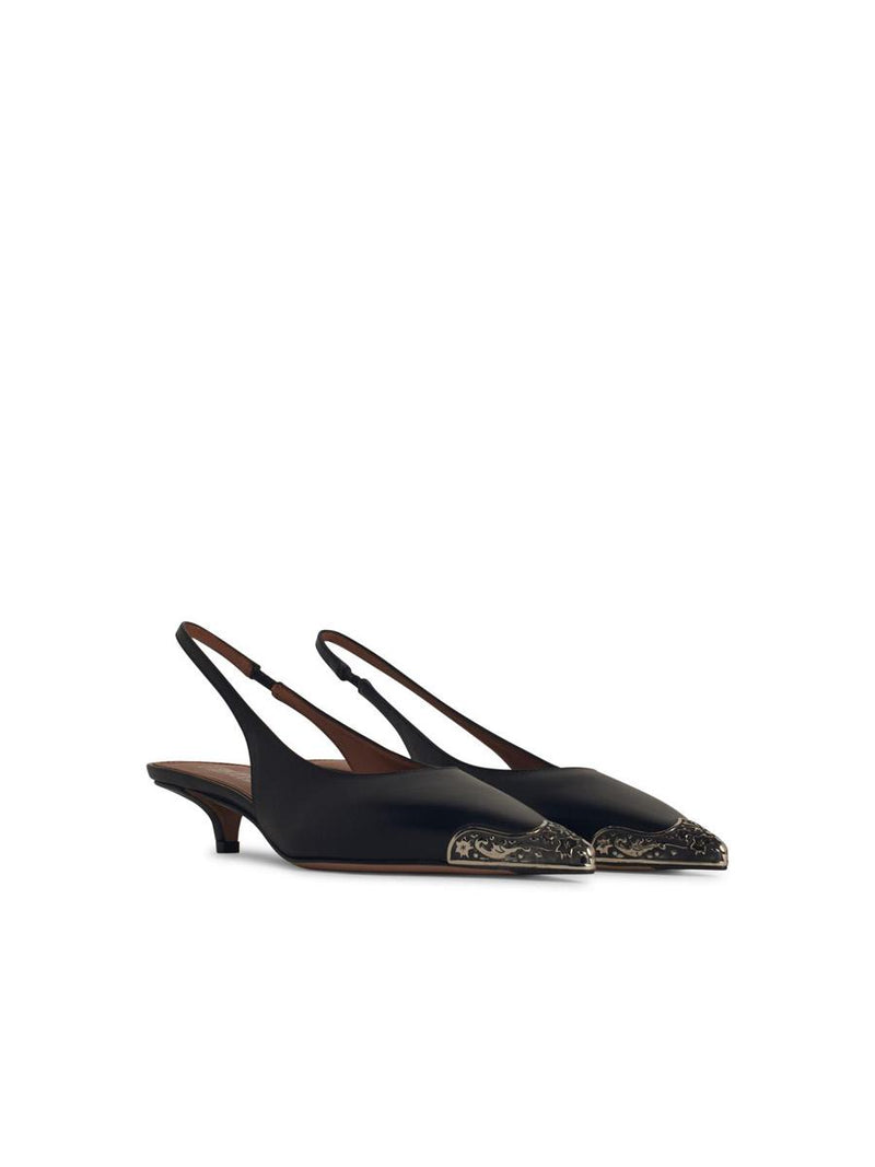 Paris Texas 'Jessica' Leather Slingbacks