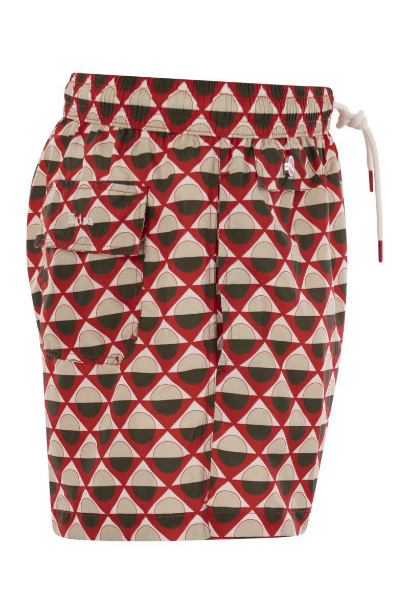 Kiton Patterned Beach Boxers