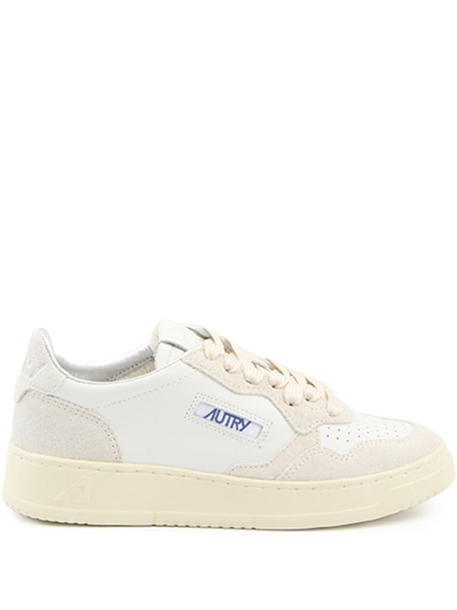 Autry Medalist Sneakers In Leather With Suede Inserts