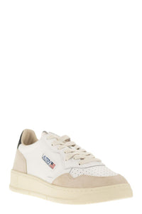 Autry Medalist Low - Leather And Suede Sneakers